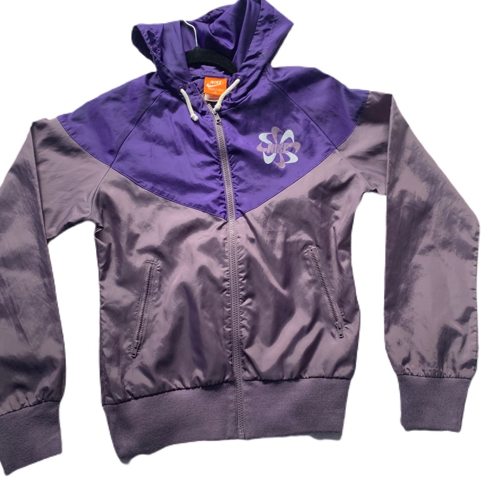 Purple Nike Zip-Up Track Jacket